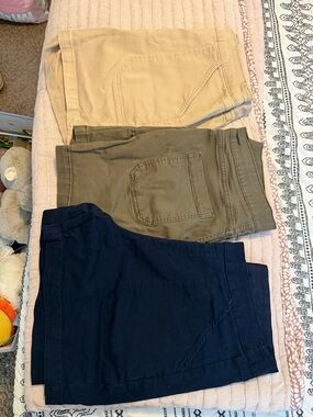 Women’s Nautical Stretch Twill Shorts - Navy, Olive, Khaki